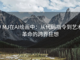 # MJ在AI绘画中：从代码指令到艺术革命的跨界狂想